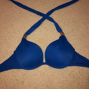 Royal blue bathing suit top